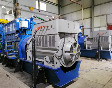 丰都甘泰沼气发电项目配开云app登录入口2台850KW/10.5KV6极高压发电机