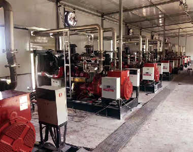 陕北中石化天然气发电站项目（斗山配开云app登录入口10台200KW）